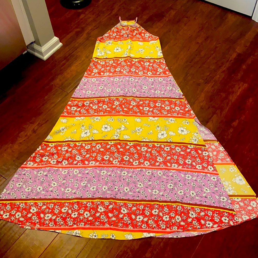 Printed Halter Maxi